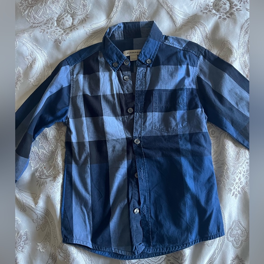 Burberry kids check cotton shirt